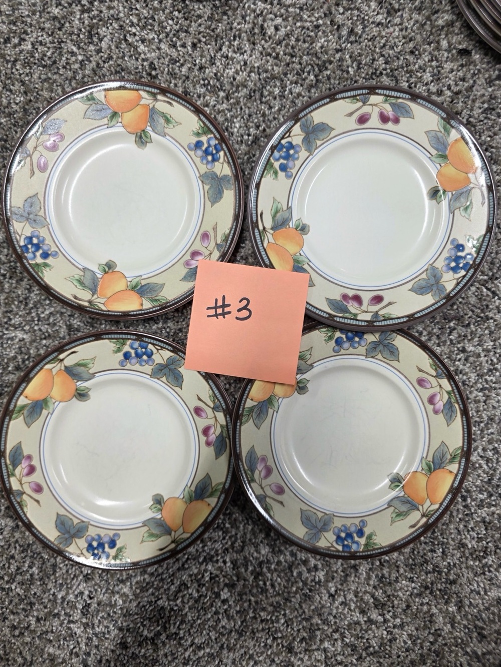 Mikasa Bread Plates - Garden Harvest